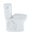 Fixtures | TOTO CST453CEFG#01 Drake II Two-Piece Round 1.28 GPF Universal Height Toilet (Cotton White) image number 4