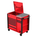 Utility Carts | Homak RD06044090 RSPRO 44 in. 9-Drawer Power Service Cart - Red image number 0