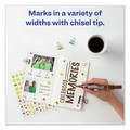 Office Jansan | Avery 08881 Broad Chisel Tip Large Desk-Style MARKS A LOT Permanent Marker - Brown (1-Dozen) image number 4