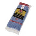 Mops | Nexstep Commercial Products 97157 MaxiClean Loop-End Mop, Cotton/Synthetic, 24 oz, Blue image number 1