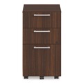 Office Desks & Workstations | Alera AENNZK-MP1518UF HRG 15 in. x 18 in. x 27 in. Seville Series 3-Drawer Legal File Mobile Pedestal - Mahogany image number 2