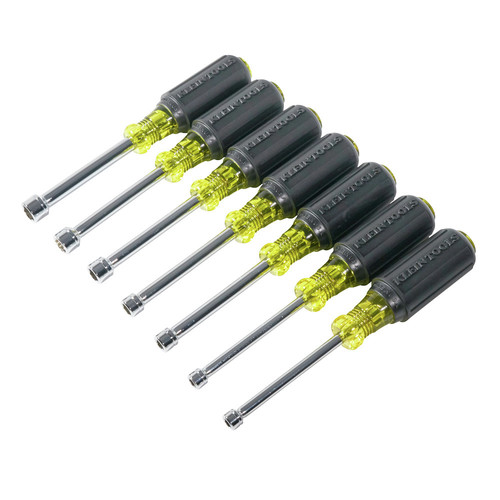 Hand Tool Sets | Klein Tools 65160 7-Piece Metric Nut 3 in. Shaft Nut Driver Set image number 0