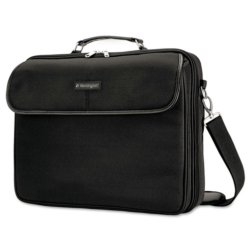 Office Jansan | Kensington K62560USA 15.75 x 3 x 13.5 Simply Portable 30 Polyester Laptop Case, Fits Devices Up to 15.6 in. - Black image number 0