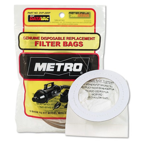 Bags and Filters | DataVac 120-516620 Replacement Bags for Handheld Steel Vacuum/Blower (5/Pack) image number 0