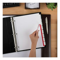 Office Jansan | Avery 11447 Index Maker 11 in. x 8.5 in. 8-Tab Print and Apply Clear Label Dividers - White (25/Box) image number 3