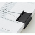 Office Jansan | Universal UNV11112 Binder Clips with Storage Tub - Large, Black/Silver (12/Pack) image number 4