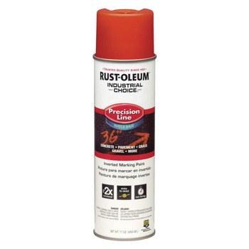 Rust-Oleum Industrial Choice 20 oz. Aerosol Can Precision Line Marking Paint - Flat/Matte Orange (12/Carton)
