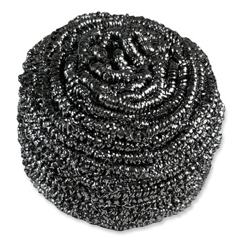 Boardwalk 3.93 in. x 1.96 in. Stainless Steel Scrubber - Silver (72/Carton)