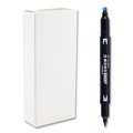 Highlighters | Tombow Mono 56413 Chisel/Bullet Tip Highlighters - Skyblue Barrel/Skyblue Ink (10/Box) image number 0