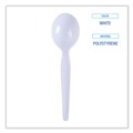 Cutlery | Boardwalk BWKSOUPHWPSWH Heavyweight Polystyrene Soup Spoons - White (1000/Carton) image number 4