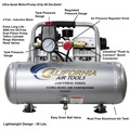 New Year New Savings! Save $25 off $150 | California Air Tools 2010ALFC 1 HP 2 Gallon Ultra Quiet and Oil-Free Aluminum Tank Hot Dog Air Compressor image number 7