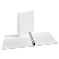 Office Jansan | Avery 05304 3 Slant Rings 1 in. Capacity 11 in. x 8.5 in. Heavy-Duty Non Stick View Binder with DuraHinge - White image number 2