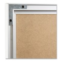 White Boards | U Brands 070U00-01 23 x 17 Magnetic Dry Erase Board with Aluminum Frame - White Surface/Silver Frame image number 3