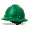Hard Hats | MSA 475370 V-Gard Slotted Full-Brim Hat with Fas-Trac III Suspension - Green image number 3