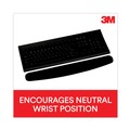 Office Jansan | 3M WR209MB Nonskid Base Antimicrobial Foam Keyboard Wrist Rest - Black image number 1