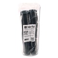 Cups and Lids | Fabri-Kal PC150SB 1.5 oz Squat Plastic Portion Cups - Black (250/Sleeve, 10 Sleeves/Carton) image number 2