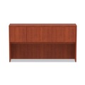  | Alera ALEVA286615MC 64.75 in. x 154 in. x 35.38 in. 4 Compartments Valencia Series Hutch with Doors - Medium Cherry image number 2