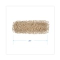 Mops | Boardwalk BWK1324 24 in. x 5 in. Industrial Hygrade Cotton Dust Mop Head - White image number 4