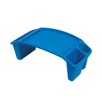 Deflecto 23.35 in. W x 12 in. D x 8.53 in. H Antimicrobial Lap Desk - Rectangular Blue