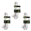 Office Electronics & Batteries | GoGreen Power GG-24712-3 12 ft. 13 Amps Household Extension Cord - White (3/Pack) image number 0