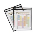 Office Jansan | C-Line 46912 75 Sheets 9 in. x 12 in. Stitched Shop Ticket Holders - Clear (25/Box) image number 3