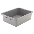 Cleaning Carts | Rubbermaid Commercial FG335100GRAY 7.13-Gallon 21.5 in. x 17.13 in. x 7 in. Bus/Utility Box - Gray image number 0