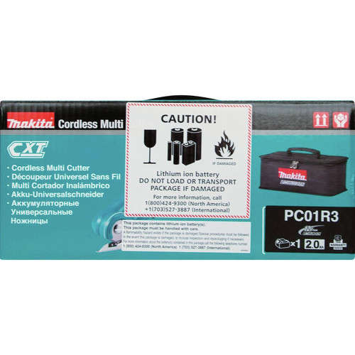 Makita Pc01r3 12v Max Cxt Lithium Ion Multi Cutter Kit 2 0ah