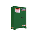 Safety Cabinets | JOBOX 1-857670 45 Gallon Heavy-Duty Self-Closing Safety Cabinet (Green) image number 1