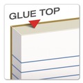  | Ampad 21-118 8.5 in. x 11 in. Glue Top Pads - Narrow, White (1-Dozen) image number 1