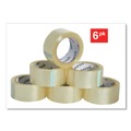 Office Jansan | Universal UNV93000 3 in. Core 1.88 in. x 54.6 yds. Heavy-Duty Box Sealing Tape - Clear (6/Pack) image number 2
