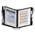 Office Jansan | Durable 561201 InstaView Expandable Desktop Reference System with 10 Panels - Black/White image number 2