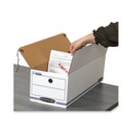  | Bankers Box 00018 Liberty 9 in. x 24.25 in. x 7.5 in. Check and Form Boxes - White/Blue (12/Carton) image number 5