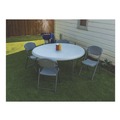 Office Furniture & Lighting | Iceberg 64037 Rough n Ready 18 in. Seat Height Commercial Folding Chair Supports Up to 350 lb - Charcoal Seat/Back/Charcoal Base (4/Pack) image number 3