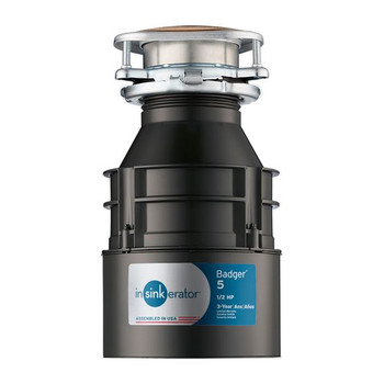 PLUMBING AND DRAIN CLEANING | InSinkerator Badger 5 Garbage Disposal, 1/2 HP