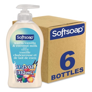 Softsoap 11.25 oz Liquid Hand Soap Pumps - Vanilla and Coconut (6/Carton)