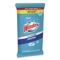 Cleaning Cloths | Windex 00019800002961 7 in. x 8 in. Glass and Surface Cloth Wet Wipe - Unscented, White (12 Packs/Carton) image number 1