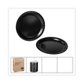 Bowls and Plates | Pactiv Corp. 0TKB0010000Y 10.25 in. Diameter Placesetter Deluxe Laminated Foam Plate Dinnerware - Black (540/Carton) image number 3