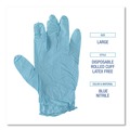 Disposable Gloves | Boardwalk 382LCTA 5 mil Disposable Examination Nitrile Gloves - Large, Blue (1000/Carton) image number 6