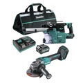 Angle Grinders | Makita GRH08M1WGAG01Z-BNDL 40V max XGT 1‑3/16 in. SDS‑Plus Cordless Rotary Hammer Kit with Dust Extractor and 4‑1/2 in. / 5 in. Angle Grinder with Electric Brake Virtual Bundle image number 0