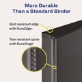 Office Jansan | Avery 05601 3 Slant Rings 3 in. Capacity 11 in. x 8.5 in. Heavy-Duty Non Stick View Binder with DuraHinge - Light Blue image number 10
