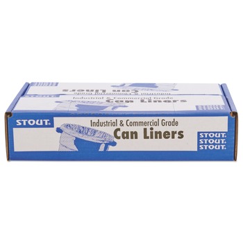 PRODUCTS | Stout by Envision T3340B13 Total Recycled Content Plastic Trash Bags, 33 Gal, 1.3 Mil, 33-in X 40-in, Brown/black, 100/carton