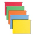 Office Jansan | Smead 64059 Colored Hanging File Folders with 1/5 Cut Tabs - Letter, Assorted Bright Colors (25/Box) image number 0