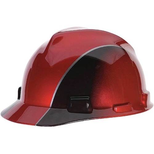 Hard Hats | MSA 10101535 Specialty V-Gard Protective Rally Cap with Fas-Trac Suspension - Red/Black image number 0