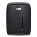 Paper Towels and Napkins | GEN T600BK 8.99 in. x 8.7 in. x 12.65 in. Centerpull Roll Towel Dispenser - Black image number 0