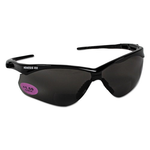 Eye Protection | Ansell KCC 22516 Nemesis Readers Safety Glasses - Smoke Frame/Smoke Polycarbonate Lens image number 0