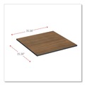  | Alera ALETTSQ36EW 35.38 in. W x 35.38 in. D Square Reversible Laminate Table Top - Espresso/Walnut image number 4