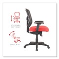 Office Chairs | Alera ALEEL42BME30B 17.9 in. to 21.8 in. Seat Height Elusion Series Mesh Mid-Back Swivel/Tilt Chair Supports Up to 275 lbs. - Red image number 4