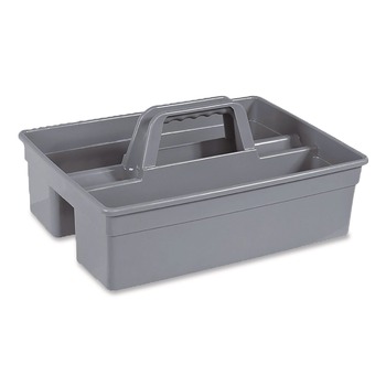 Nexstep Commercial Products MaxiRough Maid Caddies, 2 Compartments, 12 x 7, Gray