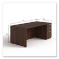 Office Desks & Workstations | Alera AE1NZK-S3672UF HRG 72 in. x 36 in. x 29 in. Seville Series Single Right Pedestal Desk - Mahogany image number 1