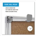 Office Presentation Supplies | MasterVision CA021790 Earth 24 in. x 18 in. Cork Board - Tan Surface/Satin Aluminum Frame image number 5